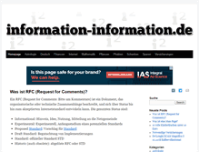 Tablet Screenshot of information-information.de